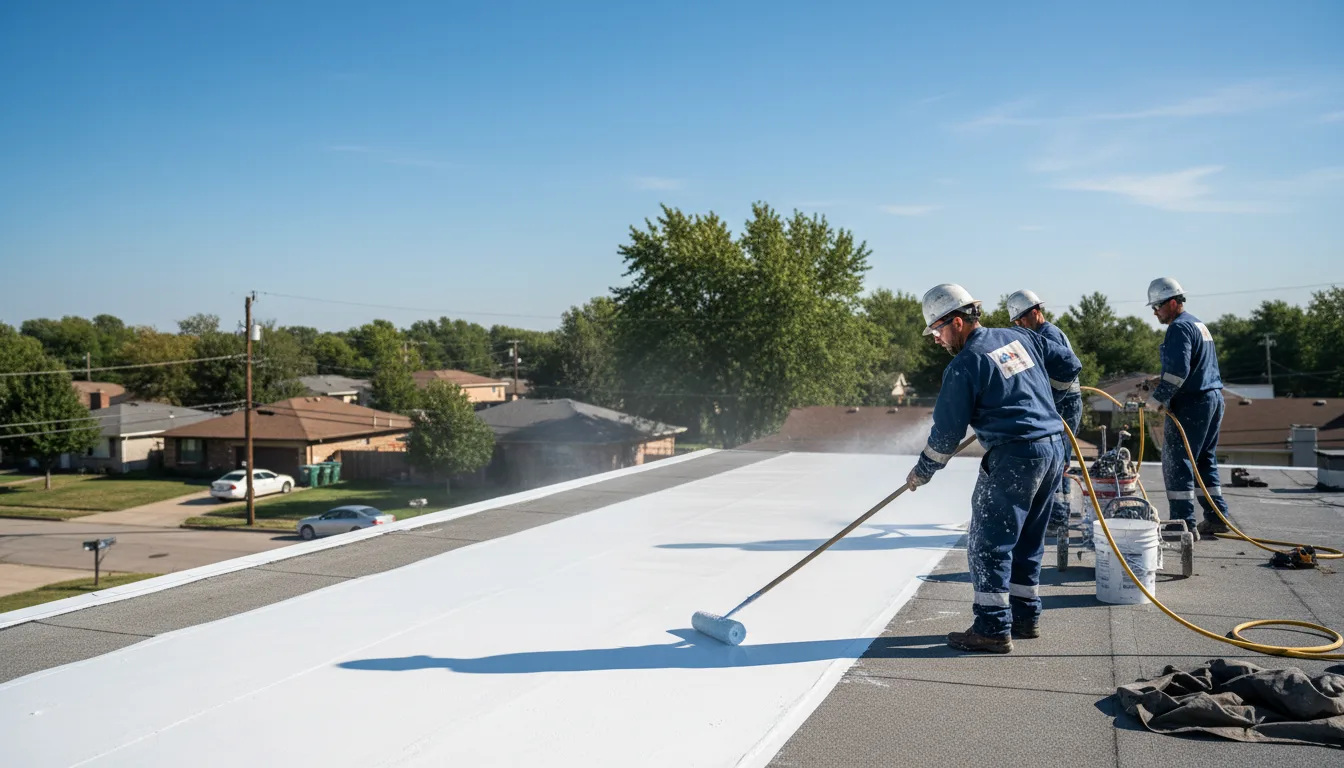 Commercial roof coating in Pittsville, WI near me